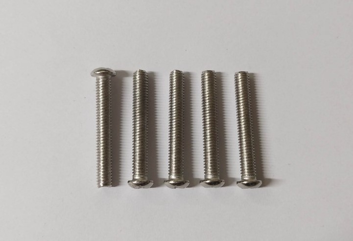 bulong đầu tròn inox M6x30, bulong đầu tròn inox M6x40